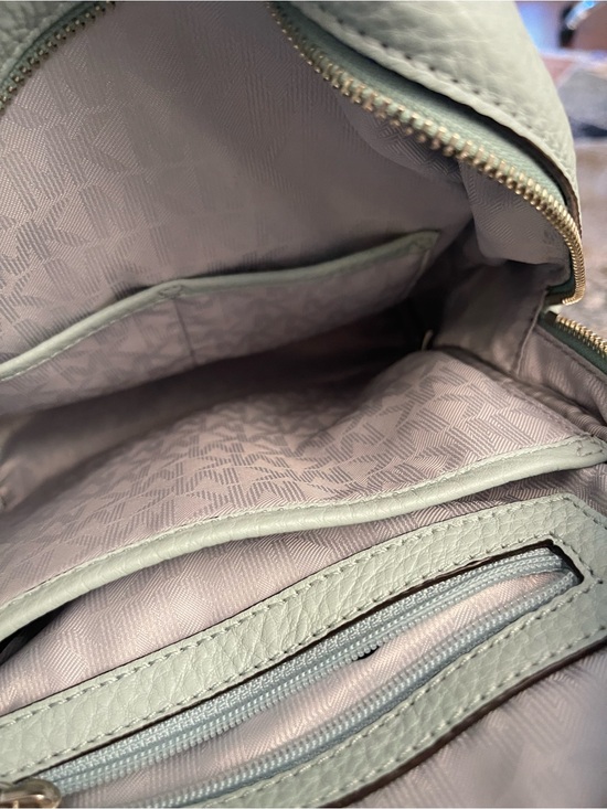 Michael Kors Two-Tone Mint & Teal Pebbled Leather Backpack main image 6